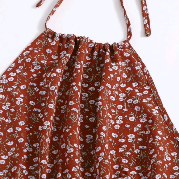 Floral Halter Romper - Picture 3 of 3